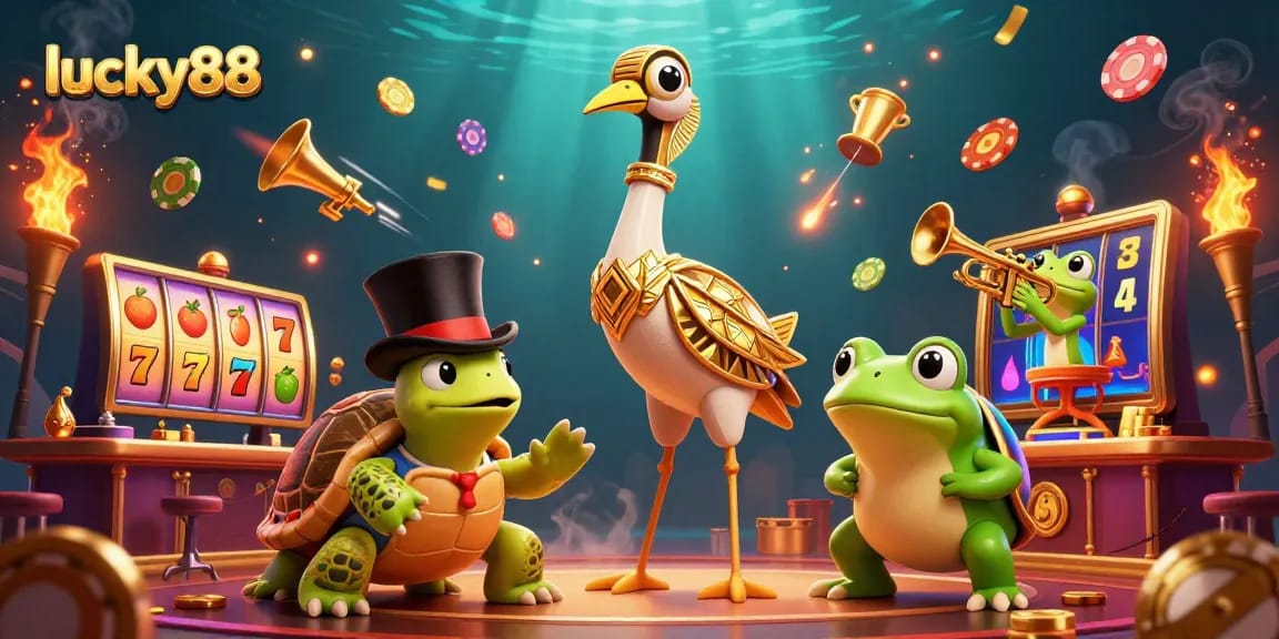 Engage in exciting gameplay at lucky88 with dynamic slot machines, vibrant characters, and casino elements.