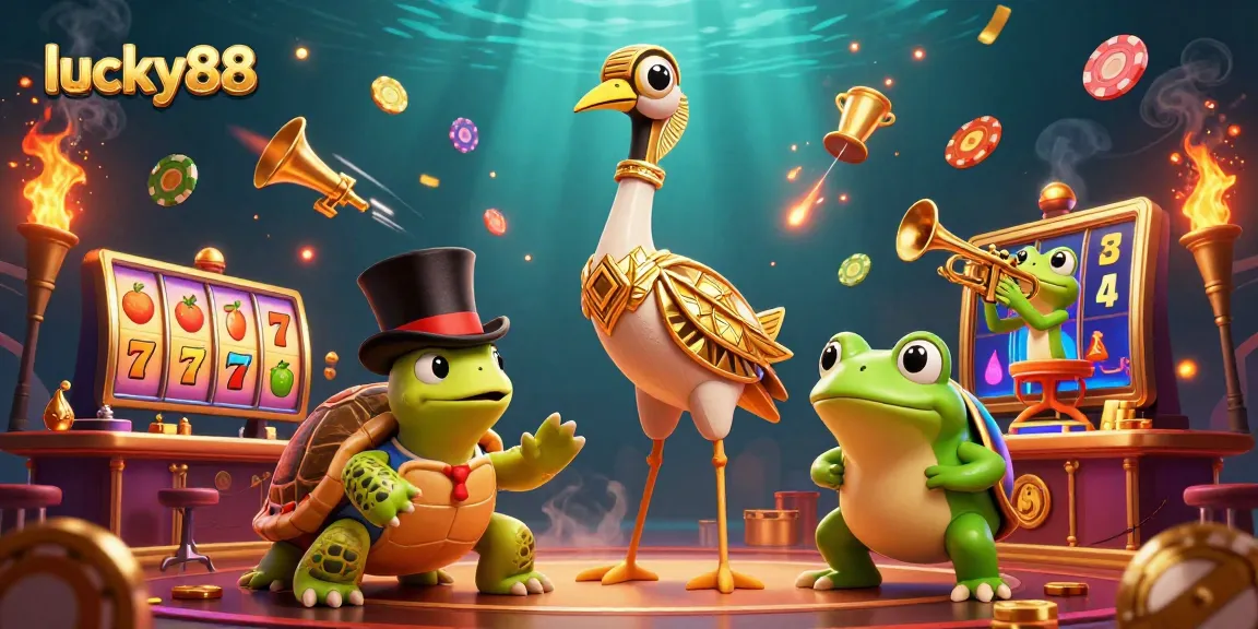 Engage in exciting gameplay at lucky88 with dynamic slot machines, vibrant characters, and casino elements.