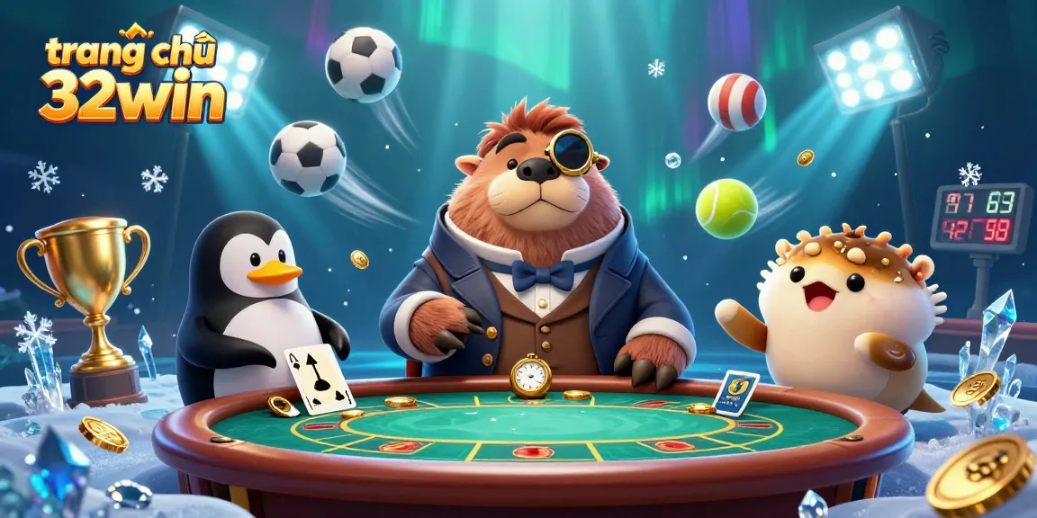 Experience the thrill of gaming at trang chủ 32win with a vibrant underwater poker scene filled with excitement.