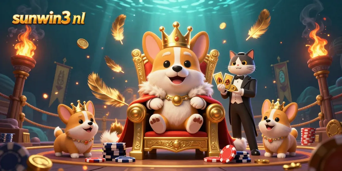 Experience thrilling rewards at sunwin3 nl with vibrant 3D casino elements and characters in action.