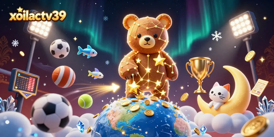 Experience thrilling sports betting action on xoilactv39, featuring vibrant characters and dynamic elements.