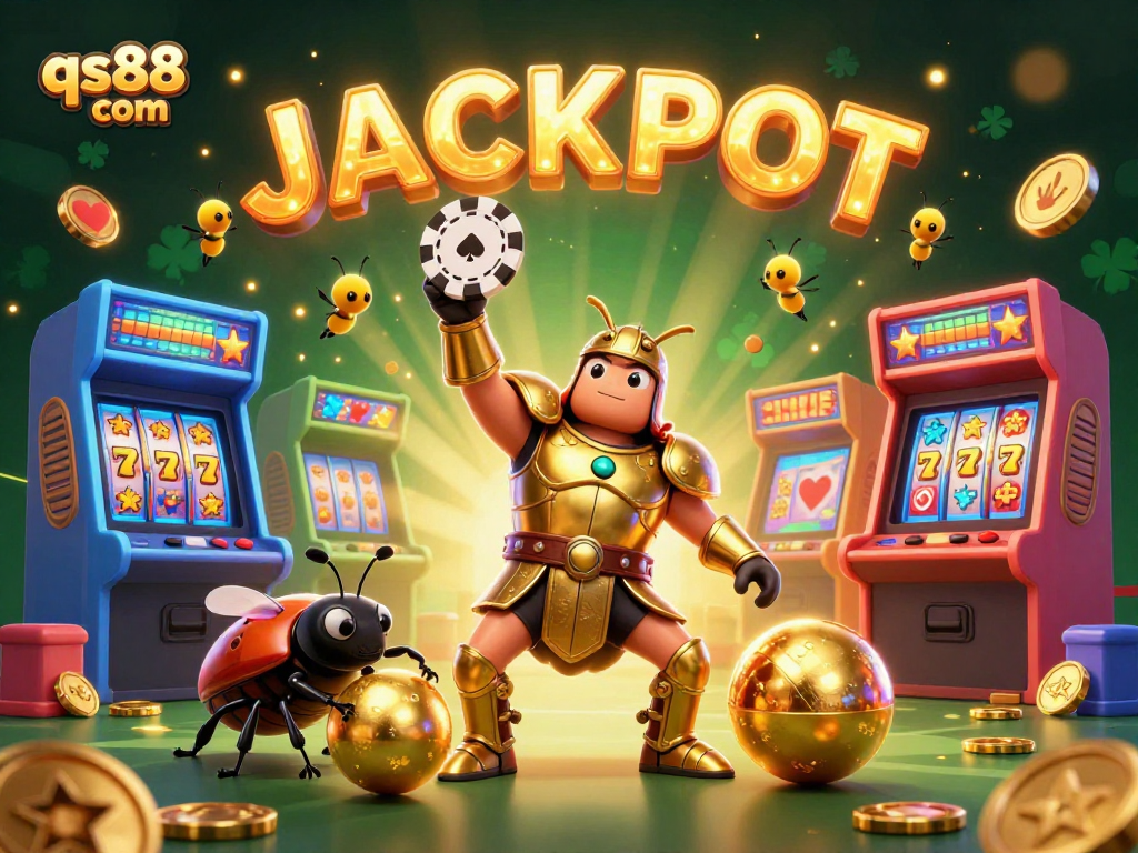 Win big with qs88 com's vibrant casino scene showcasing lush gaming action.