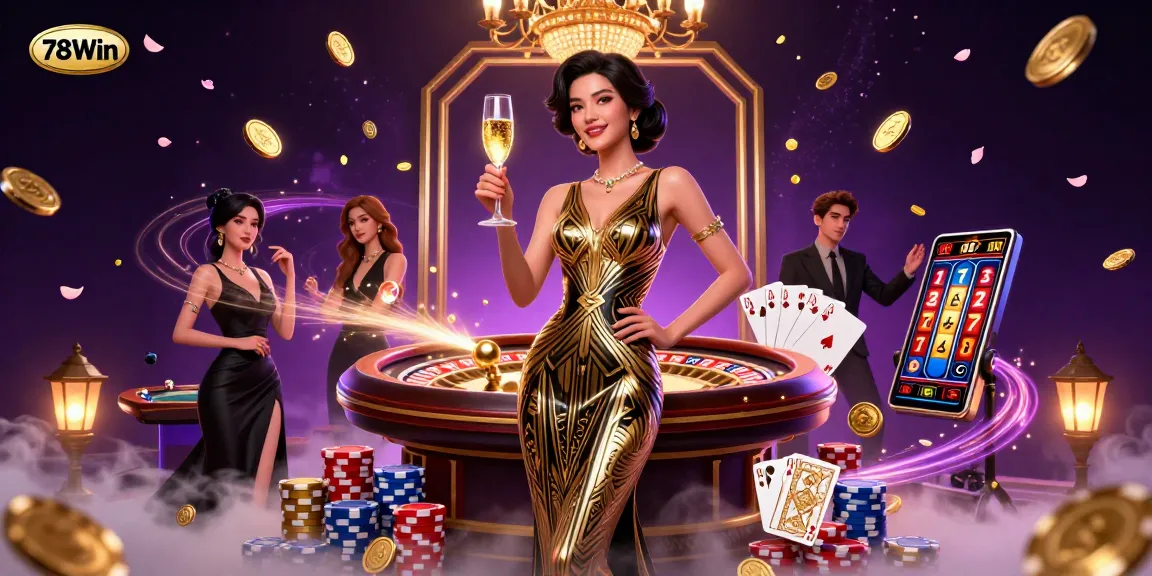 Engage in thrilling gaming at 78Win with dynamic casino visuals and exciting gameplay elements.