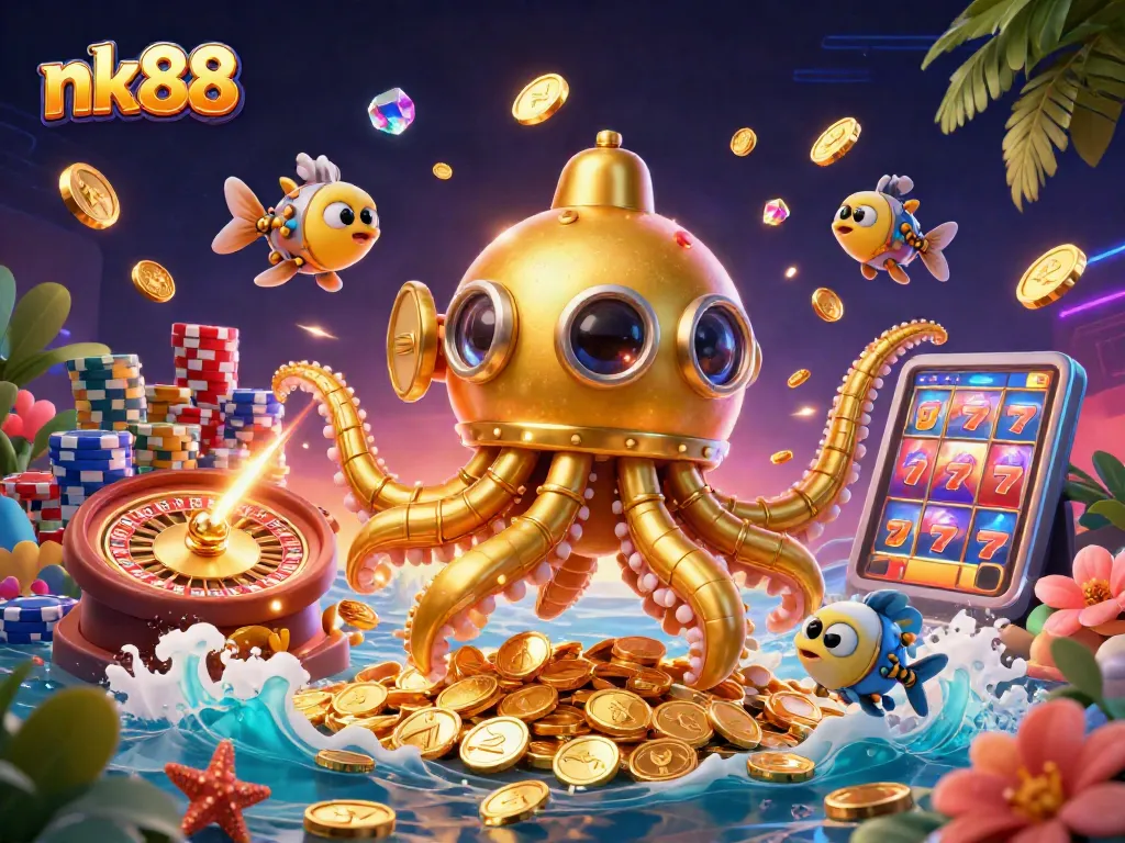 Experience thrilling gaming with nk88 in a vibrant sea of gold and excitement.