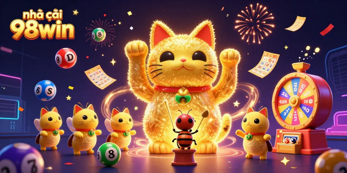 Experience excitement at nhà cái 98win with vibrant casino elements and dynamic lottery action.