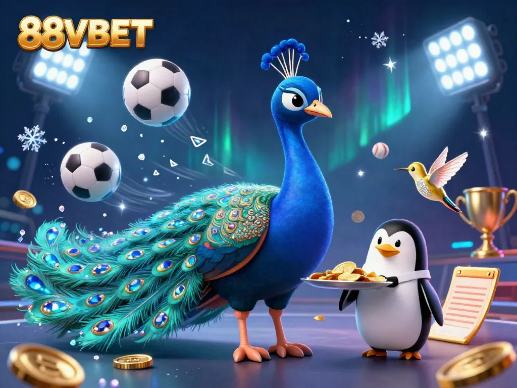 Engage in thrilling casino experiences at 88VBET with colorful 3D character illustrations and exciting game elements.