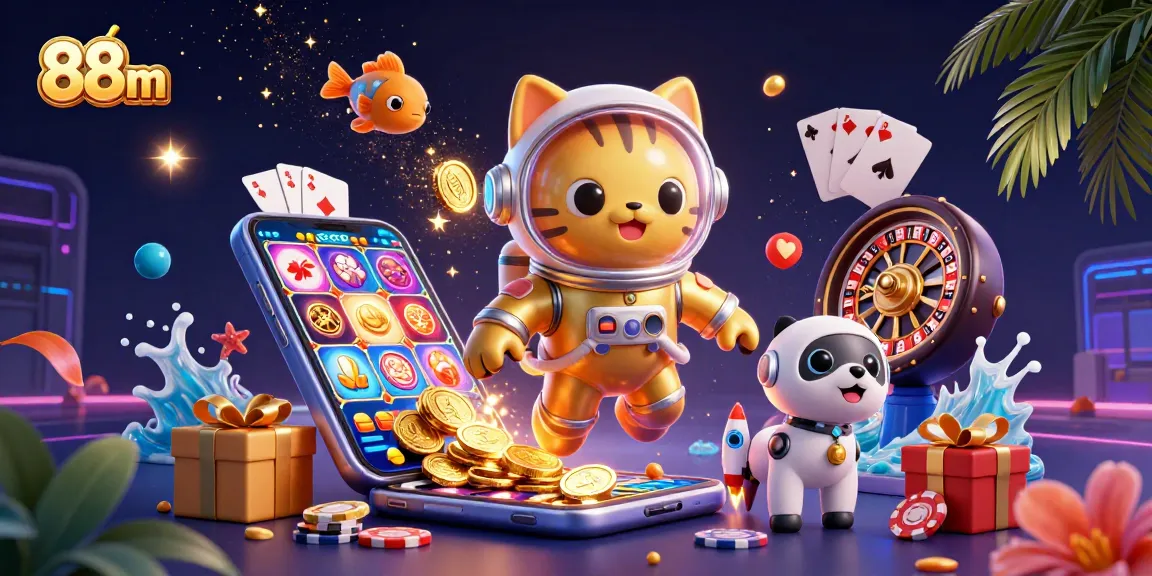 Spin the reels and win big at 88 m casino with vibrant characters and casino elements