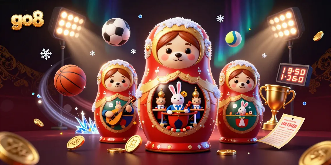 Experience thrilling action at go8 with dynamic casino characters surrounded by festive elements.