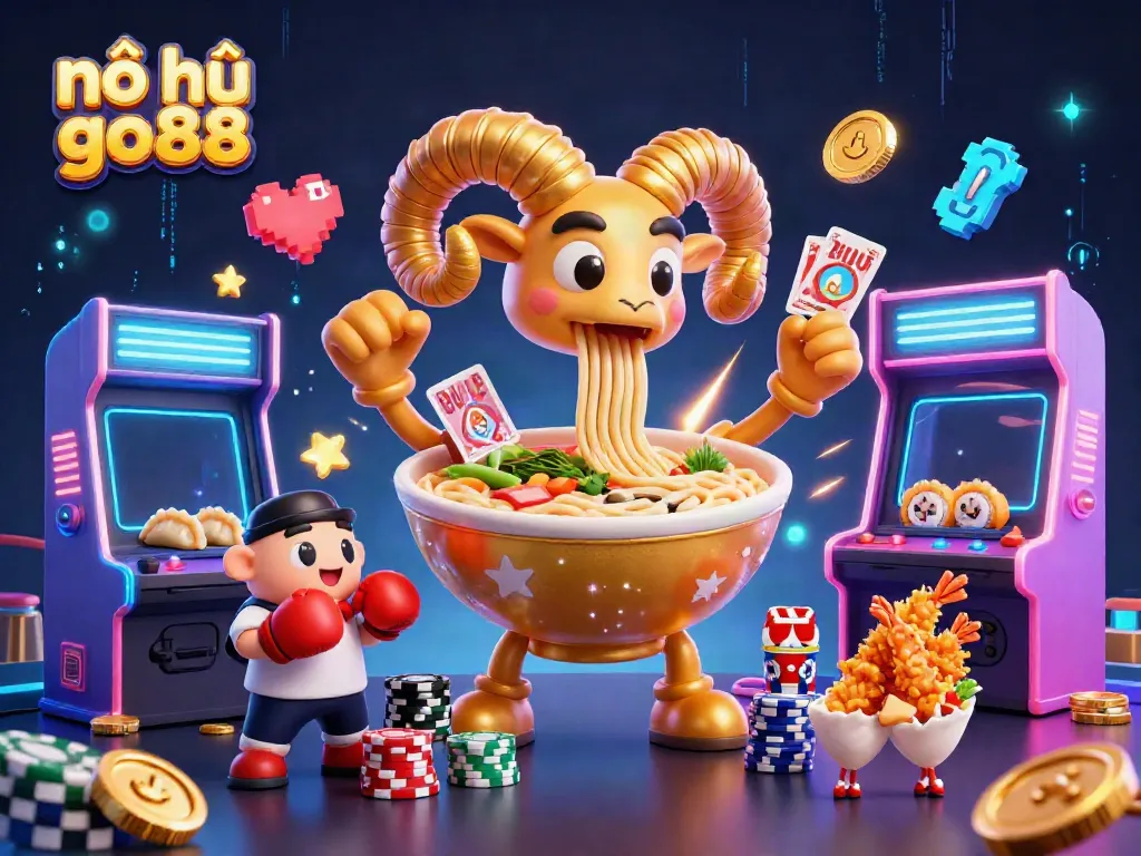 Experience the excitement of nổ hũ go88 with vibrant characters and dynamic casino elements in 3D.