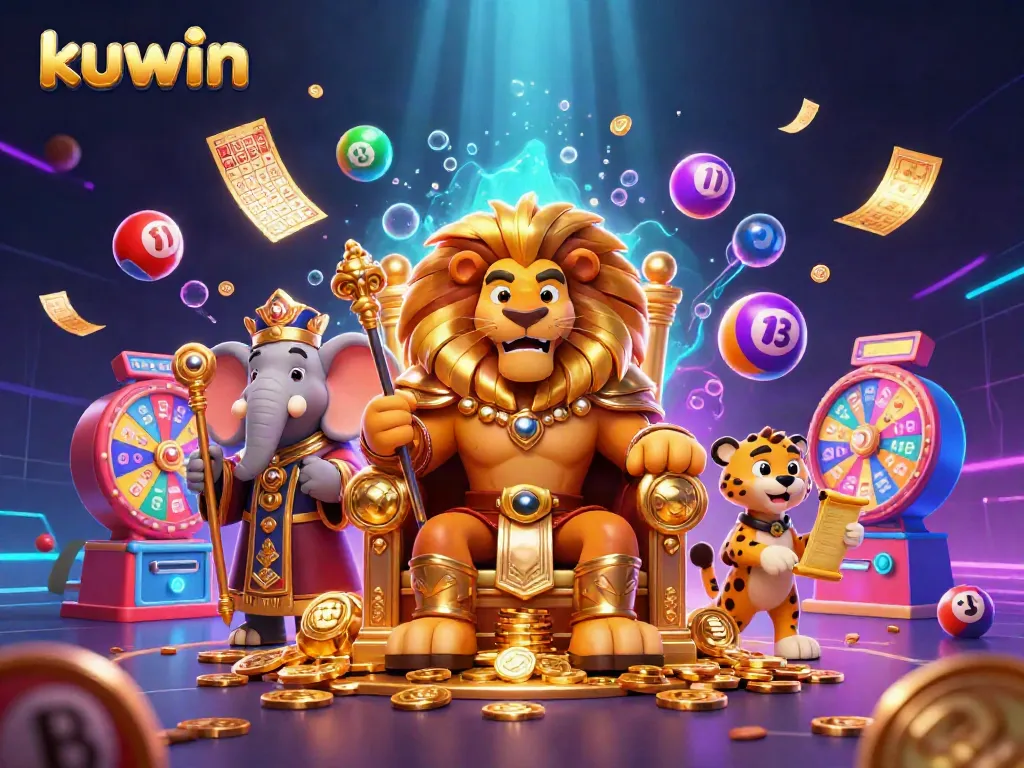 Engage in thrilling kuwin gaming experiences with vibrant characters and dynamic casino elements.