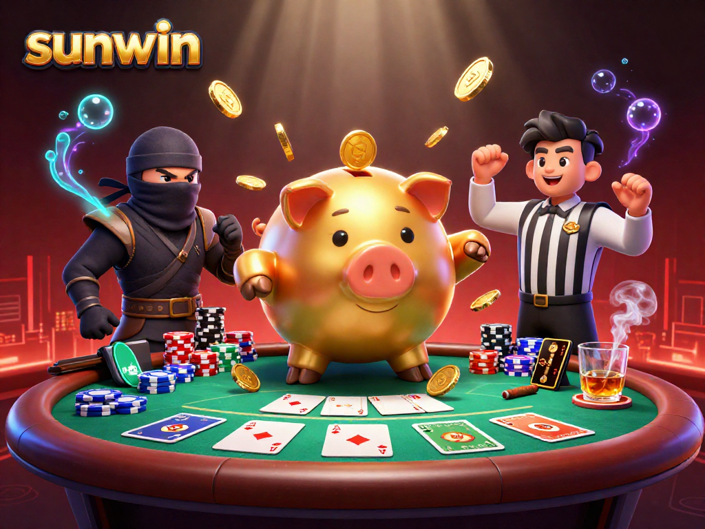 Win grand prizes with sunwin at this vibrant casino poker scene filled with action and excitement.