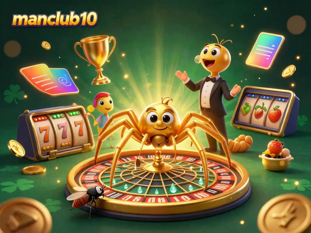 Experience thrilling bets at manclub10 with a golden roulette wheel and dynamic gameplay in this rich 3D scene.